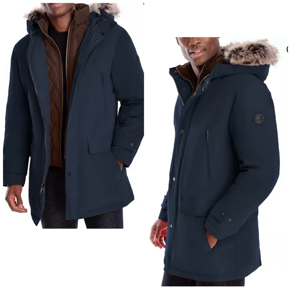 New Michael Kors Men’s Hooded Parka XL